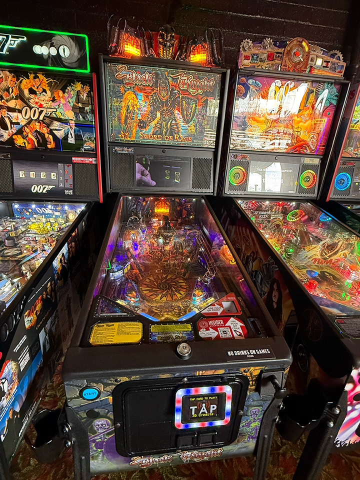 Black Knight pinball machine at Dyno Bar