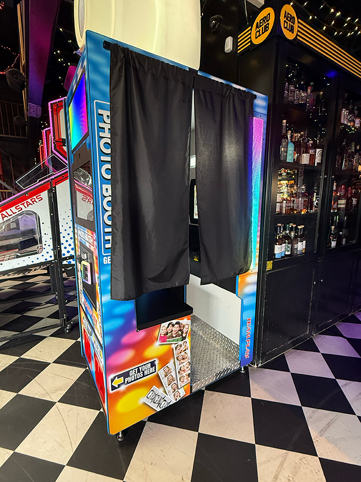 Photo booth inside Dyno Bar